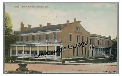 Hotel Reznor MERCER PA County Pennsylvania Vintage Postcard • $7.99