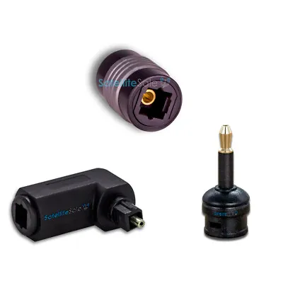 SatelliteSale Toslink Coupler Digital SPDIF Optical PVC Convertor Black Adapter • $5.99