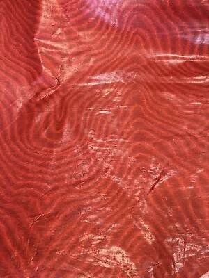 Coles Of Mortimer Midford Moire Fabric 4 Yd Remnant By Richard Godwin Red Chintz • $79.99