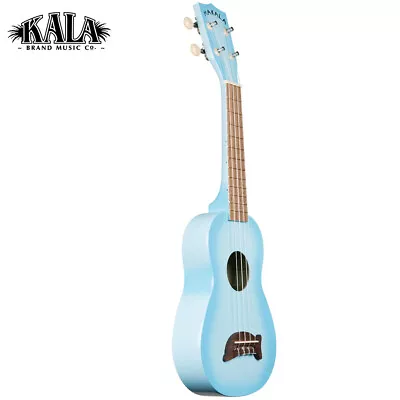 Kala Makala Series DOLPHIN Bridge Soprano Light Blue Burst Ukulele With Tote Bag • $59