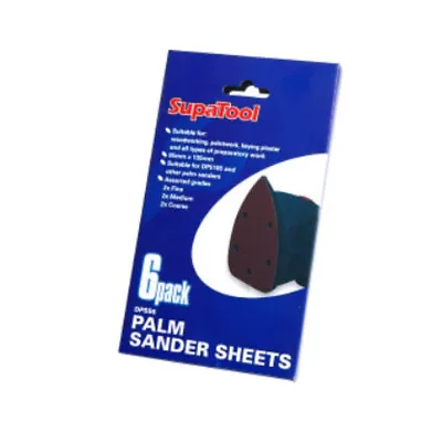 95mm X 135mm Palm Sander Sheets - Sanding Pads - Hook & Loop Back - Mixed Pack • £4.49