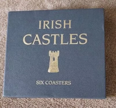 Irish Castles Coasters Picture Press Made In Ireland 4  X 3.5  Boxed Set Of 5 • $5.50