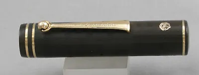 Wahl Eversharp Gold Seal Black Chased Hard Rubber & Gold Large Fountain Pen Cap • £30.41