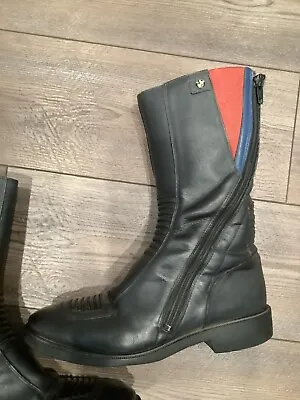 VINTAGE BMW MOTORCYCLE BOOTS SIZE G 43 Or 10 Moto Cafe Retro • $99