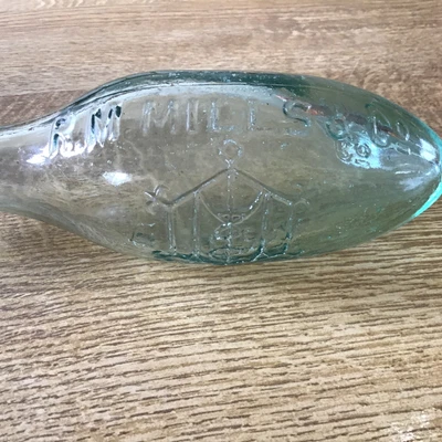 £9.99 • Buy A VINTAGE HAMILTON BOTTLE R.M.MILLS & Co BOURNE.