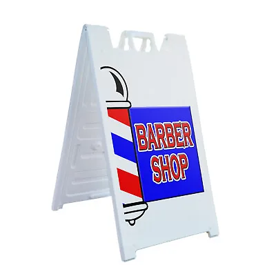 A-frame Sidewalk Barber Shop 24  X 36  Double Sided A-Frame Sidewalk Sign • $44.99