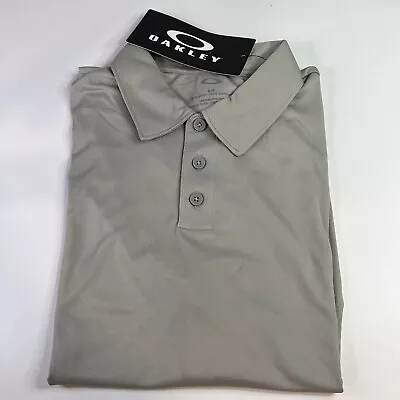 Oakley Golf Men's Small Stone Gray Golf Polo Shirt Brand New • $22.99