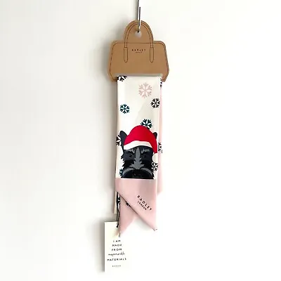 Radley All Wrapped Up Xmas Dog Handbag Scarf - BNWT - RRP £39 • £24.50