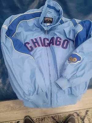 Majestic Chicago Cubs Cooperstown MLB Jacket Size X-Large XL  • $100