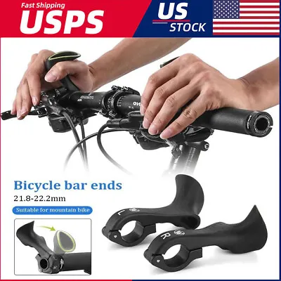 Ergonomic Design Bicycle Inner Bar Ends MTB Mountain Bike Handlebar Ends NEW • $10.99