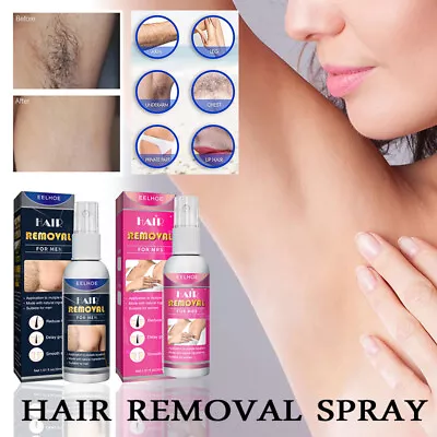 $3.98 • Buy 100% Natural Permanent Hair Removal Spray Stop Hair Growth Inhibitor Remover 