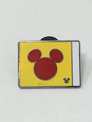 PIN DISNEY 2010 Hidden Mickey Icon Flag Yacht Club Yellow Red • $10.75