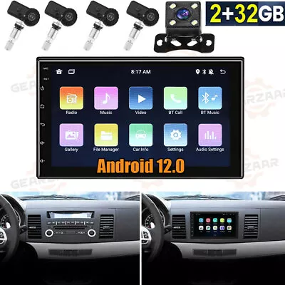 7  Car Carplay Android Auto Touch Screen Stereo Bluetooth Radio+Cam + 4Pc TPMS • $115.72