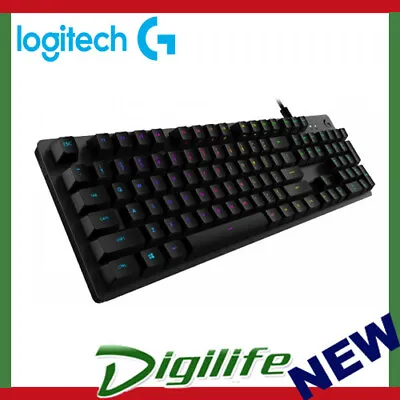 $168 • Buy Logitech G512 Carbon LightSync RGB Mechanical Gaming Keyboard GX Red Linear USB