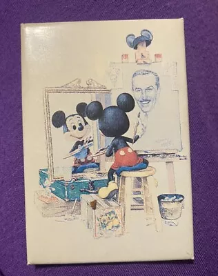 Disney Magnet Vintage Mickey Mouse Self Portrait Rockwell Walt HTF • $9.99