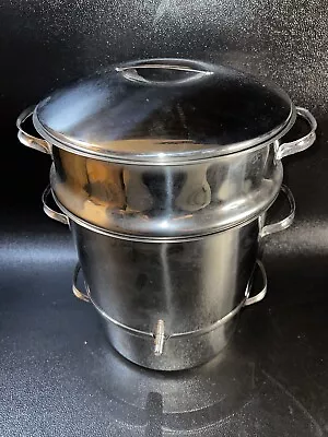 Steam Juicer Steamer 4 Piece Set 18/8 Stainless Steel Finland 1978 • $150