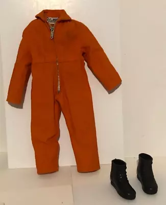 Vintage 12 Inch GI Joe Adventure Team Orange Flight Suit Jumper Ex+ • $12.99