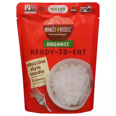 MIRACLE NOODLE Organic Plant Based Fettuccine Noodles 7 OZ • $8.62