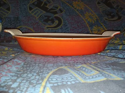 LeCreuset  #28 Au GRATIN Pan ORANGE • £33.78