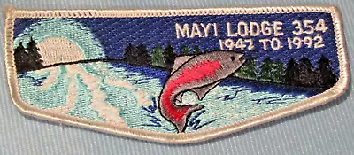 1992 Order Of The Arrow OA MAYI  Lodge 354 Flap Sam Houston Area Council Patch • $3