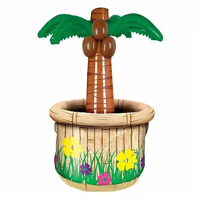 Luau Hawaiian Party Supplies Inflatable Palm Tree Cooler (2.3 Ft / 71 Cm Tall) • $34.95