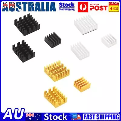 3pcs Set Aluminum Heatsink For Raspberry Pi 4B Cooler Heat Sink Cooling Radiator • $10.89