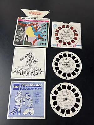 View-Master The Amazing Spider-Man Marvel Comics 3 Reels Packet+Booklet H11 1977 • $24.95