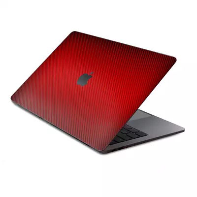 Skins Wrap For MacBook Pro 15 Inch Retina Touch  Red Carbon Fiber Look • $16.98