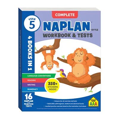 School Zone Year 5 Naplan*-style Complete Workbook And Tests Kids Book 9y+ • $22