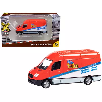 1990 Mercedes Benz Sprinter Van Red And White  Tri-Sum Potato Chips   TraxSid... • $16.98