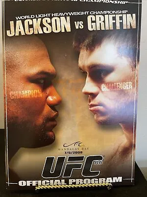 UFC 86 Program Mint Condition Jackson Vs. Griffin Vintage July 5 2008 • $22.50
