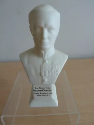 Unusual Antique Shelley Bust Of Winston Churchill • £19.99