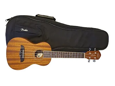 Oscar Schmidt Aloha UKULELE OU2-A Mahogany Concert WITH FENDER Gig Bag • $135