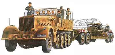 Tamiya 300035246 - 1:35 WWII Special Operations Vehicle 9 Famo With Low-bed Trai • $206.99