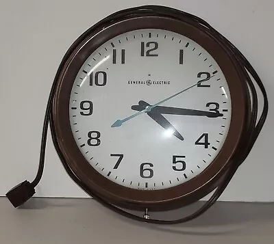 Vintage General Electric Model 2008R010 Wall Clock School Office TESTED WORKING • $119.99