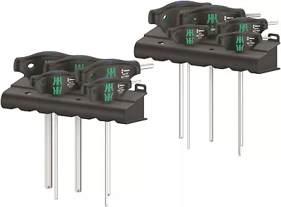 Wera 454/10 HF Set 1 Hex Plus T-Handle Screwdriver Set With Rack SAE 05023451001 • $106.59