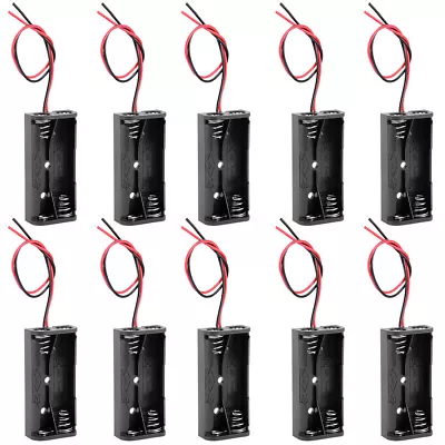  3V Battery Holder Case Storage Box 2 X 1.5V AAA Batteries Wire Leads 10pcs • $8.37