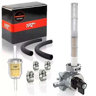 $29.69 • Buy Fuel Valve Petcock & Gas Filter For Honda VTX1300C VTX1300S VTX1300R VTX1300T 