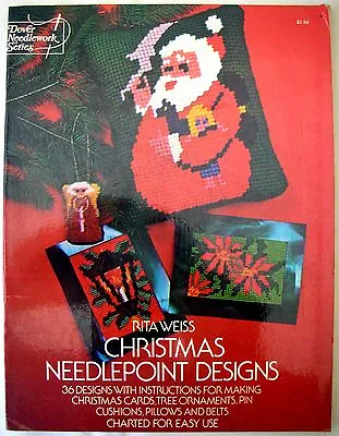 $12 • Buy Dover Needlework Series - CHRISTMAS NEEDLEPOINT DESIGNS - Rita Weiss - Free Post