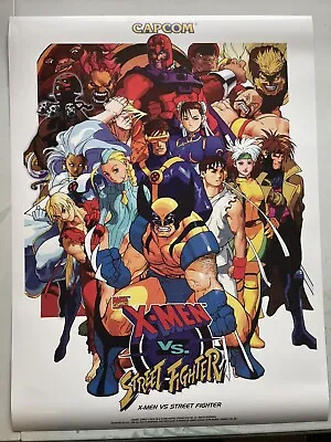 X-Men Vs Street Fighter Poster 18x24” Capcom Cps2 Arcade Wall Print Marvel • $19.99