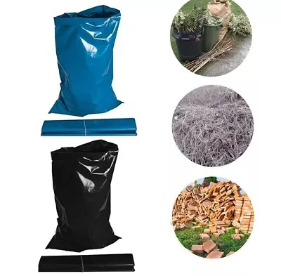 Rubble Sacks Garden Building Waste Industrial Bags Blue + Black High Quality • £76.89