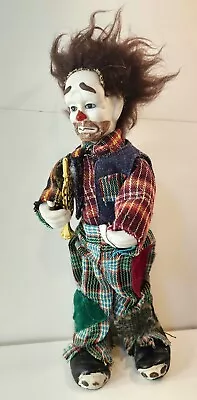 Vintage Porcelain Clown Doll Hobo Circus Emmett Kelly Style  • $8.99