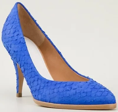 $640 Worn X2 Maison Martin Margiela Snake-Textured Python Leather Pumps 8 38 • $299