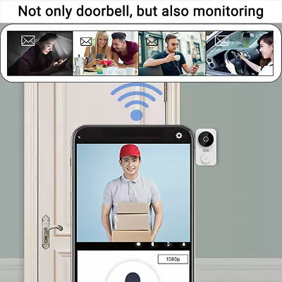 Affordable Smart Doorbell Intercom Video Security Camera Door Ring Bell Chime • $18.71