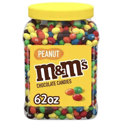 M&M'S Peanut Milk Chocolate Candy Bulk Jar 62 Oz • $24.49