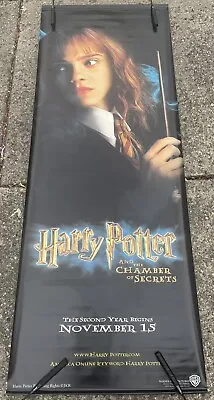Harry Potter Chamber Of Secrets Hermione Authentic Movie Vinyl Banner Poster 3x8 • $150