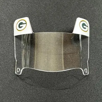 Green Bay Packers - Clear Mini Football Helmet Visor With Black Clips • $25