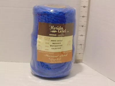 Vtg Florida Macrame Olefin Cord BLUE ~ 50 Yds 6mm Sealed Herculon • $4.99