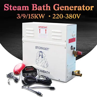 Commercial Steam Generator Bath Generator 3/9/15 KW With ST-135 Controller • $489