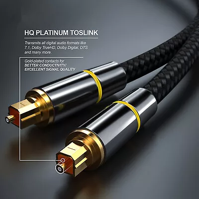 New Digital Fiber Optic Audio SPDIF Output Line Copper Shell Audio Cable • $11.52